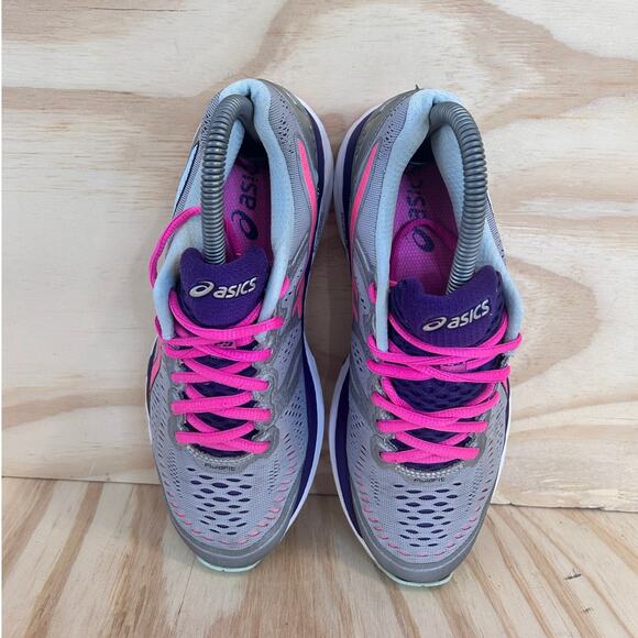 Asics - Gel-Kayano 23 - Running Shoes - Gray/Pink - Women's - 6.5 - T696N - Picture 7 of 9